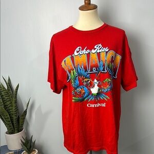 Delta Pro Weight Carnival Cruise Ocho Rios Jamaica Parrot Shirt Size Large